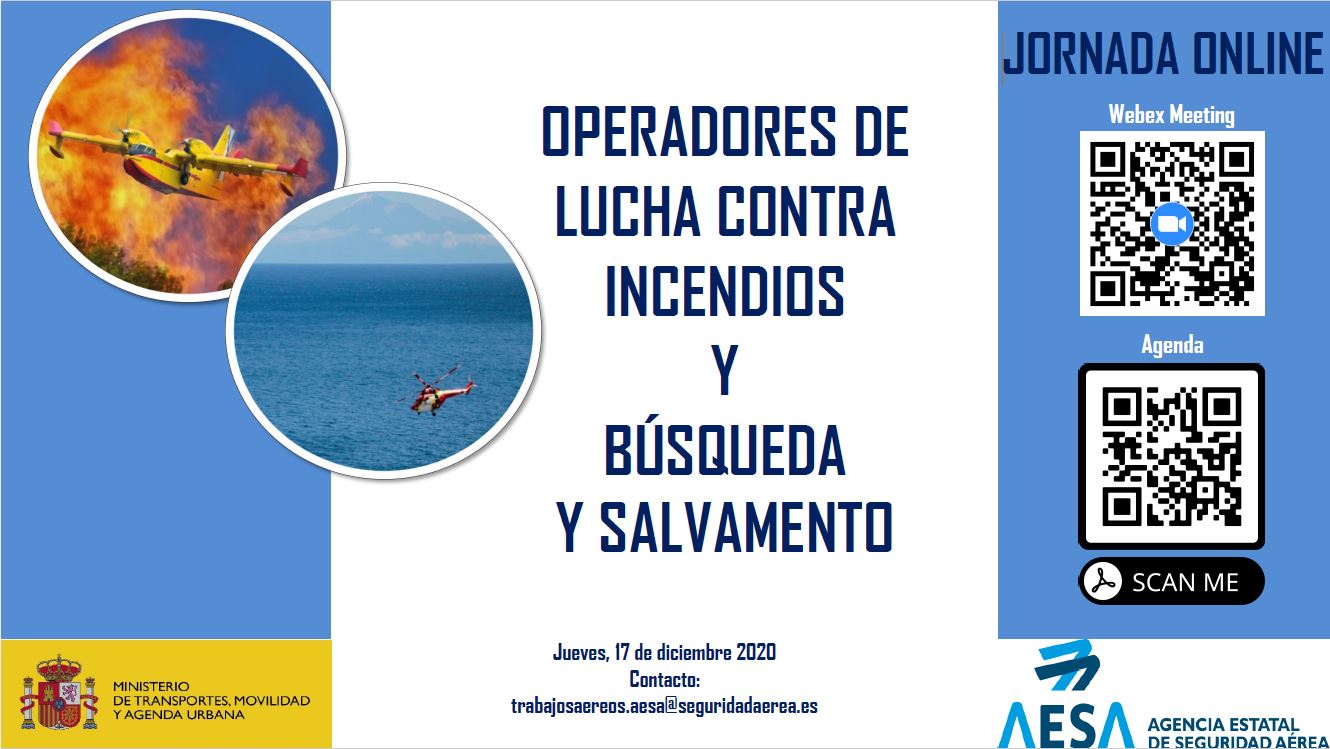 Jornada online para operadores de lucha contra incendios y búsqueda y salvamento marítimo 
