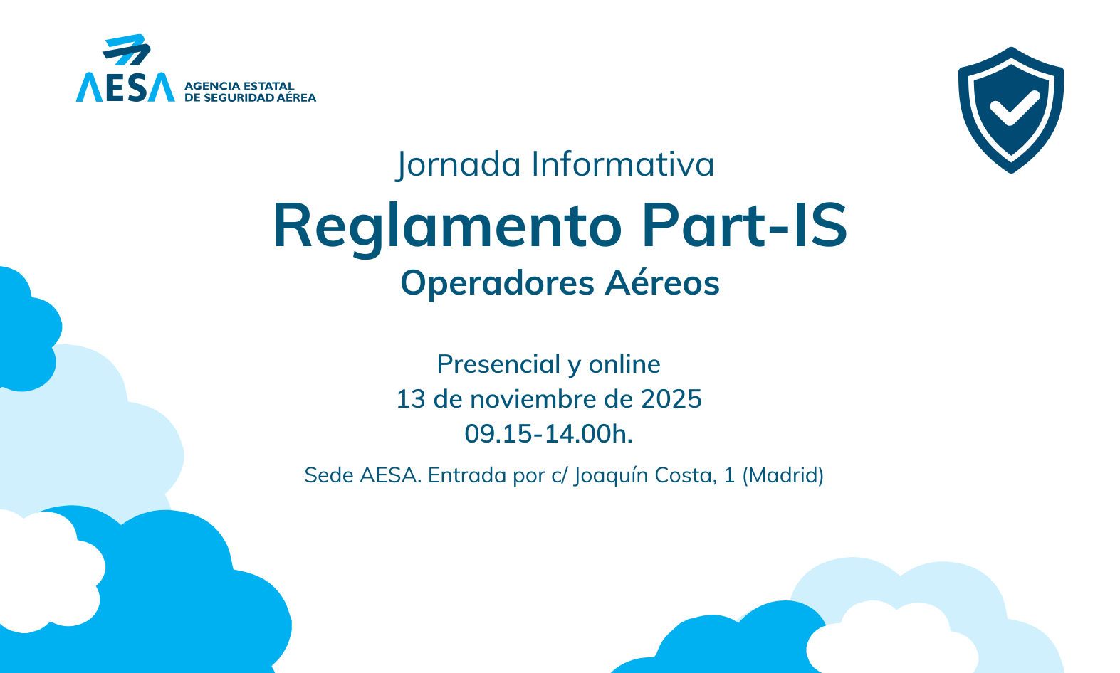 AESA organiza una jornada sobre PART-IS para operadores aéreos