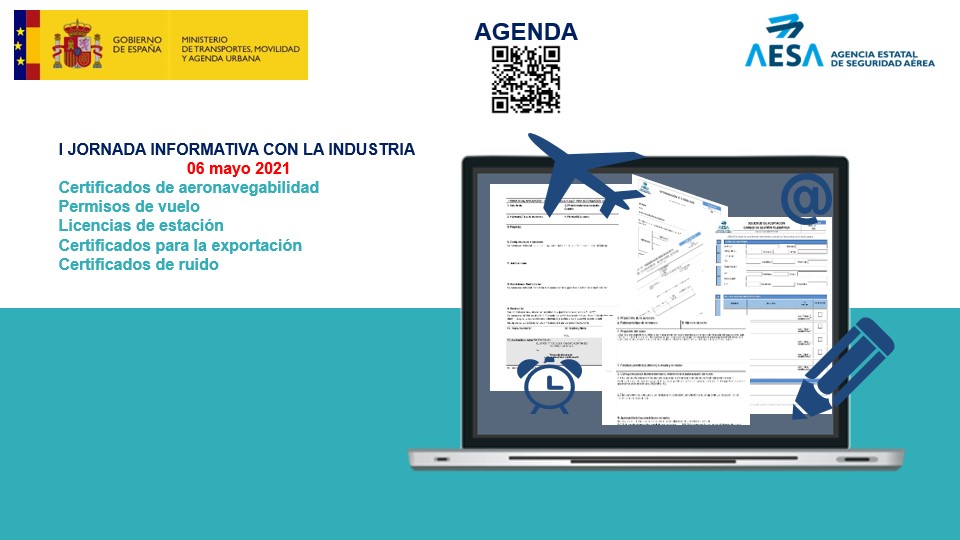 Aplazada al 6 de mayo la I Jornada Informativa sobre la tramitación de Certificados de Aeronavegabilidad y Permisos de Vuelo