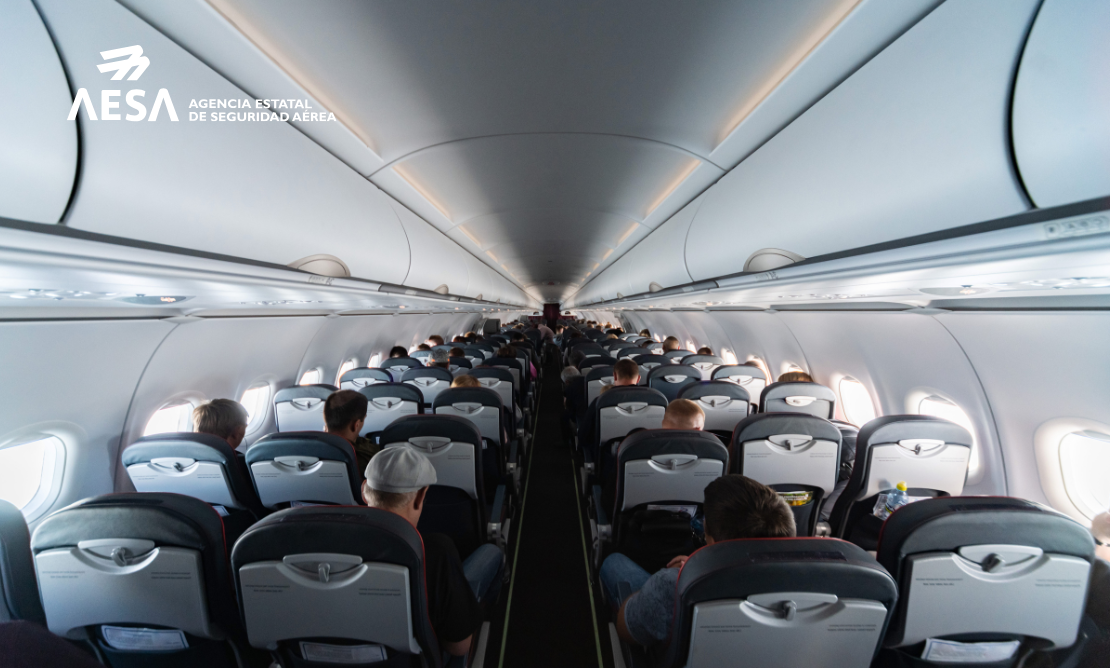 Aviso sobre el uso del halón como agente extintor en cabina de pasajeros