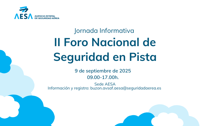 AESA promueve el II Foro Nacional de Seguridad en Pista