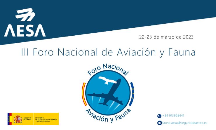 AESA celebra el III Foro Nacional de Aviación y Fauna