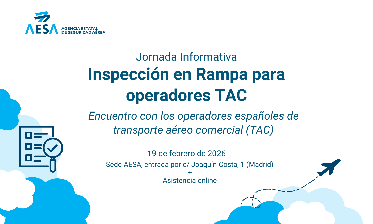 Jornada informativa de Inspección en Rampa para operadores TAC