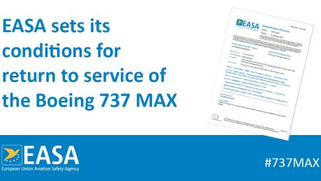 EASA declara el Boeing 737 MAX  seguro para volver al servicio en Europa