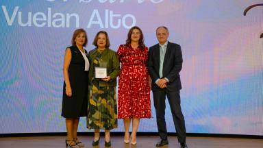 AESA recibe el premio Ellas Vuelan Alto por su compromiso con la igualdad