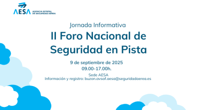 AESA promueve el II Foro Nacional de Seguridad en Pista