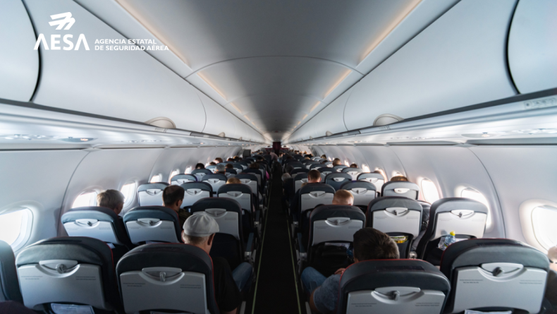 Aviso sobre el uso del halón como agente extintor en cabina de pasajeros