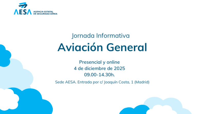 AESA organiza una Jornada informativa sobre Aviación General